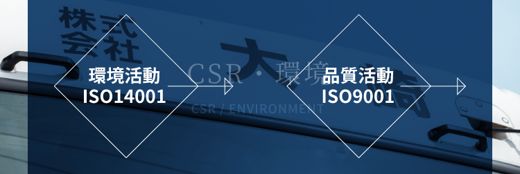 環境活動ISO14001 品質活動ISO9001